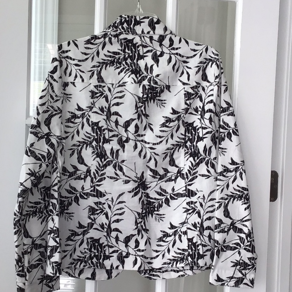 Linen patterned blazer - Picture 2 of 4